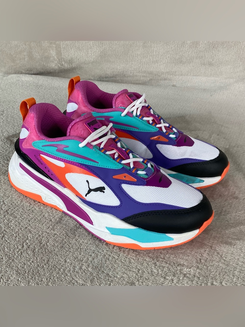 Puma RS Fast Hypnotize Womens Size 10 Pink White Running Shoes Athletic NEW